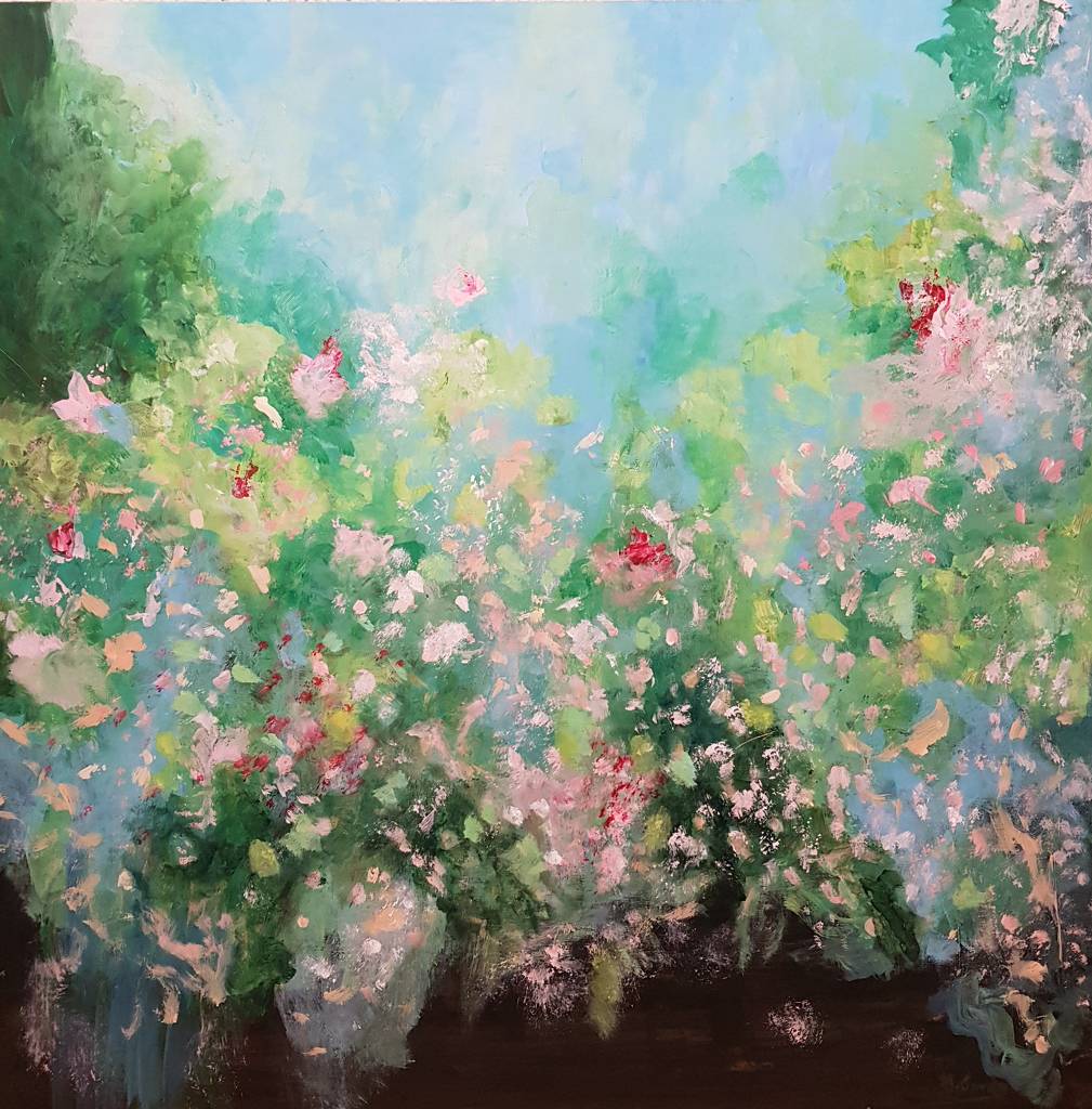 Eden Garden by Mercedes Gordo, Painting, Acrylic | Art Limited, image size:1009x1024