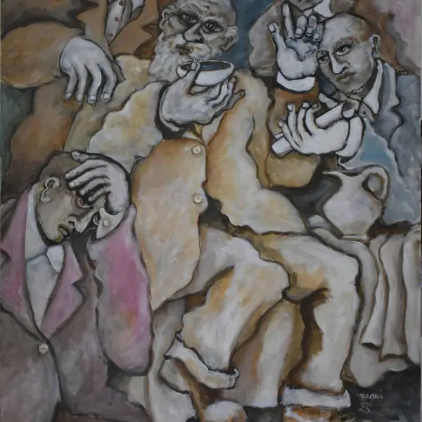 The death of Socrates by Nagui Achamallah