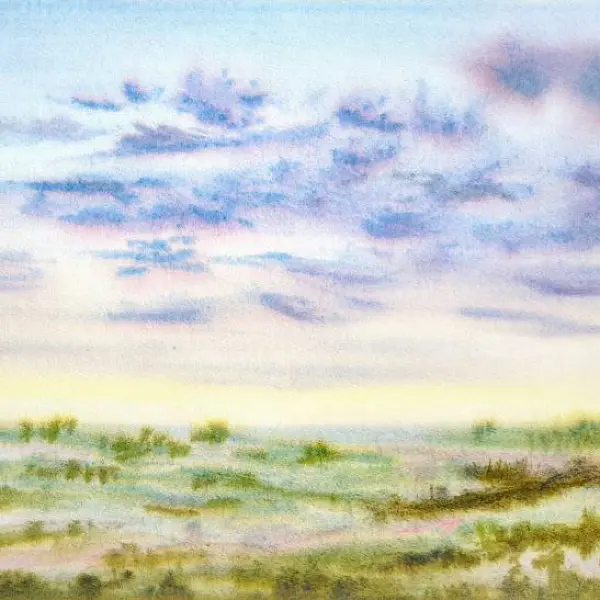 Drifting Horizons by Dan Lago in Painting Watercolor