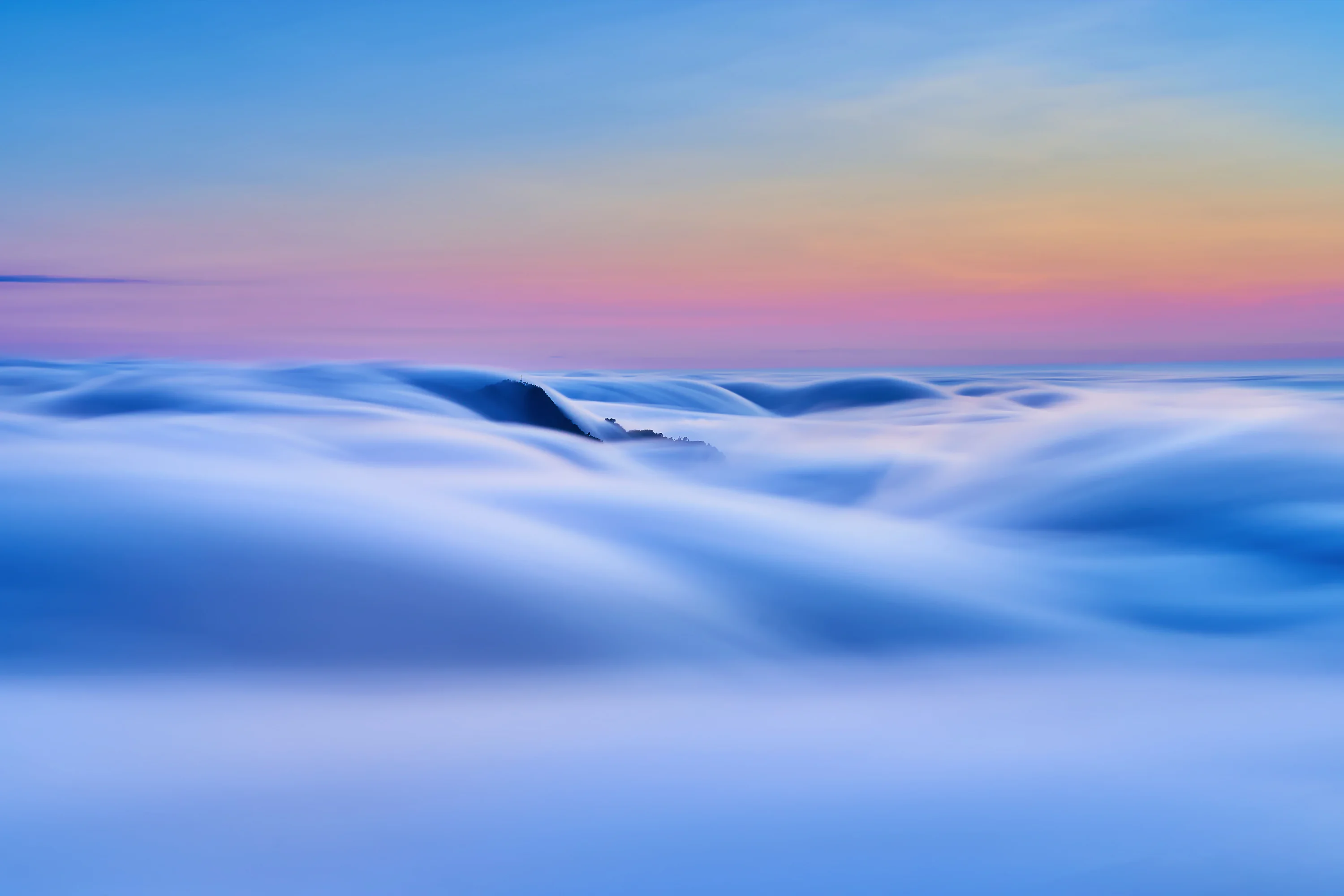 Sunset colorful clouds sea by MingLun Tsai, art work | Art Limited